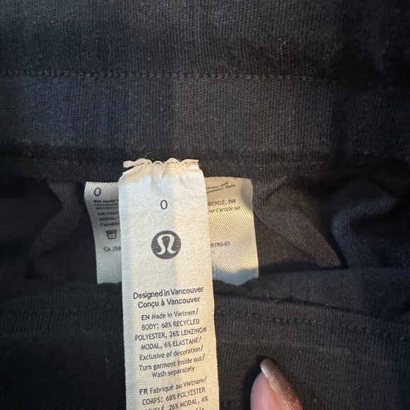 Lululemon Softstream ribbed Charcoal Wide-Leg Pants - Picture 7 of 7